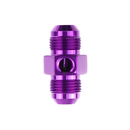 Pressure Gauge Adapter, 10AN Male to 10AN Male w/ 1/8" port