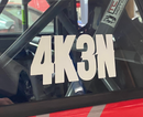 Ken Block 43 "4K3N" Memorial Sticker (6" Wide)