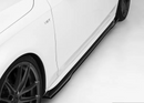 ECSTuning Audi B8/B8.5 A4/S4 Flat Side Skirts - Gloss Black