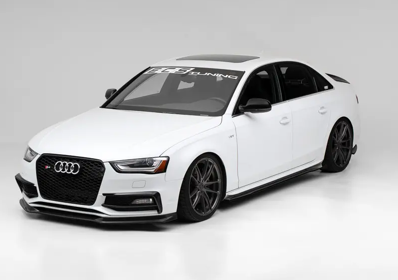 ECSTuning Audi B8/B8.5 A4/S4 Flat Side Skirts - Gloss Black