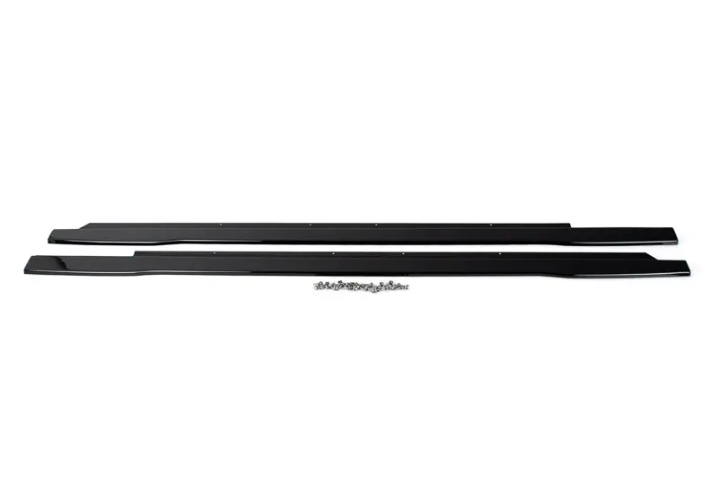 ECSTuning Audi B8/B8.5 A4/S4 Flat Side Skirts - Gloss Black