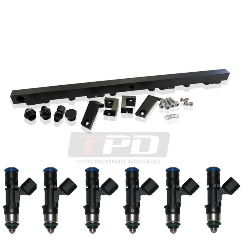 Aeroflow Ford Barra BA-BF Fuel Rail & 1000cc Xspurt Injector Kit