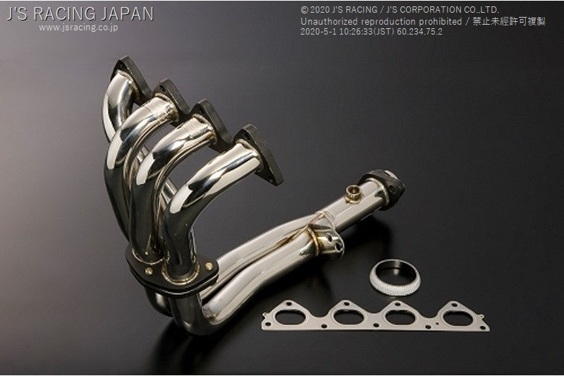 J'S RACING EK4 4-2-1 Stainless EX Manifold