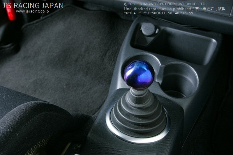 J'S RACING Titanium shift knob Blue