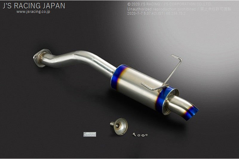 J'S RACING EP3 R304 SUS Exhaust Muffler Rear Tail 60R