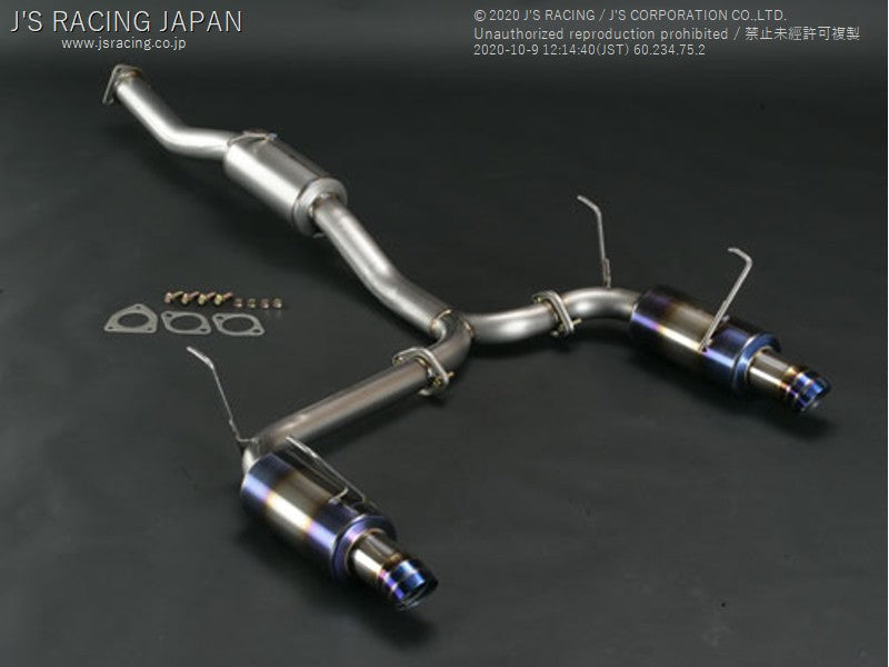 J'S RACING S2000 FX-PRO Full Titanium Muffler Dual 70RS