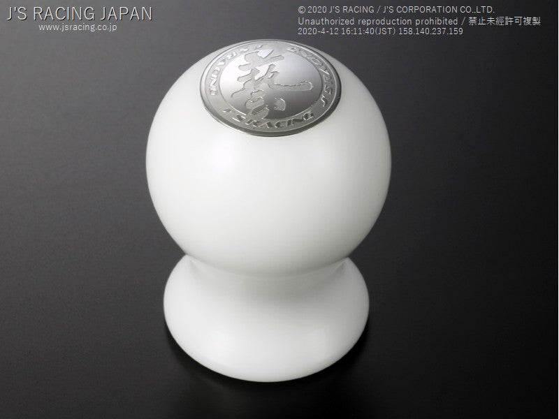 J'S RACING Light weight shift knob White