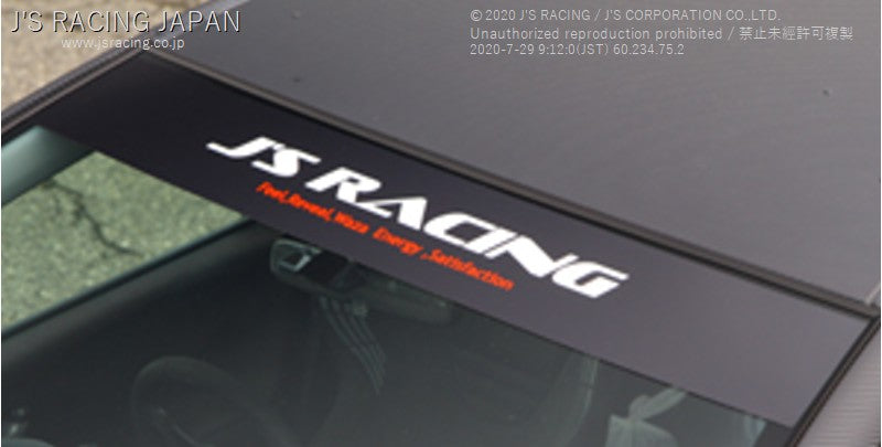 J'S RACING J'S RACING Window sticker black