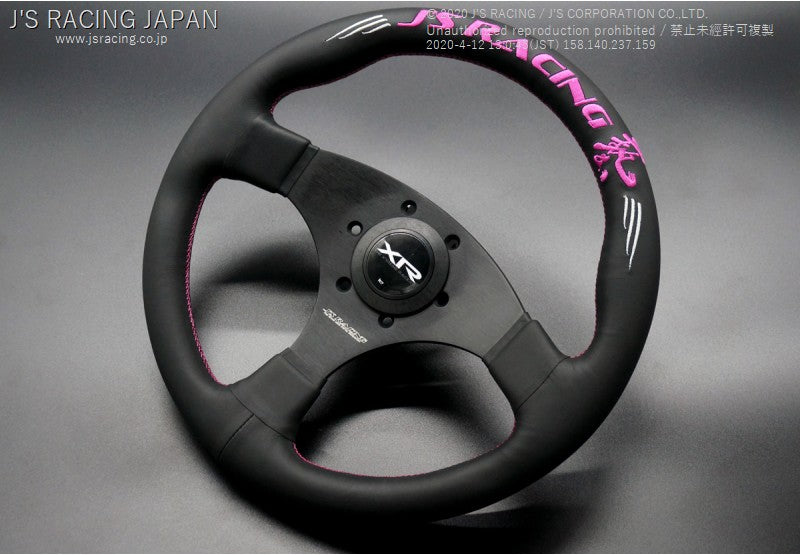 J'S RACING XR Steering wheel TYPE-F Suede Limited Edition